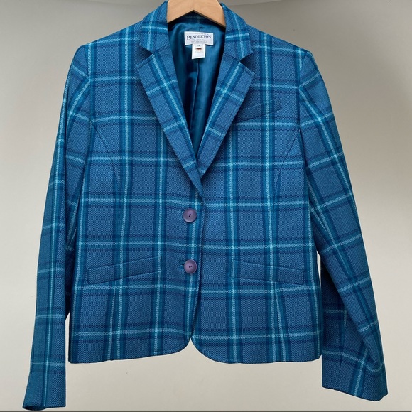 Pendleton Jackets & Blazers - Vintage Pendleton | Plaid Wool Blazer